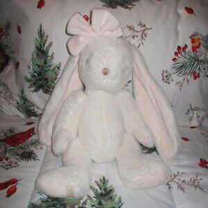 Bukowski Swedish Design Beanbag Bunny Rabbit Plush Cream White Stuffed 16"